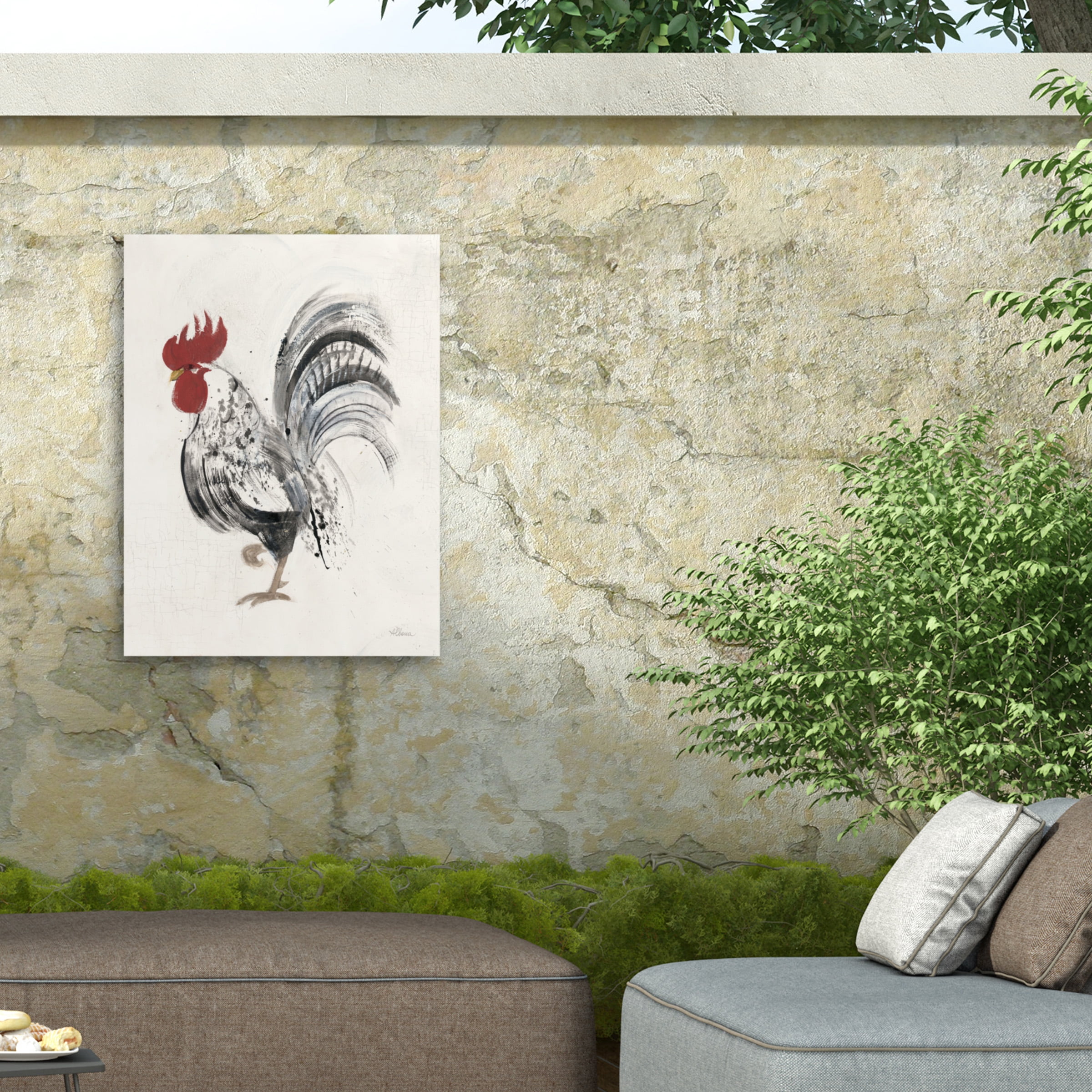 Albena Hristova 'Gents II' Outdoor Canvas 32x32