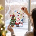 thumbnail image 4 of Christmas Window Clings Cute Santa Snowman Christmas Decorations Xmas Tree Stickers Door Decor Wall Decal Winter Glass Holiday Party Supplies, 4 of 5