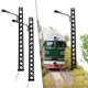 thumbnail image 3 of Mástil de celosía 1:87, 2 uds., decoración de lámpara, accesorios en miniatura, farola , paisaje, de arena, modelo H0, 3 of 9
