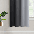 thumbnail image 5 of Yakamok Grommet Light Blocking Black Blackout Ombre Curtains,Room Darkening Drapes for Bedroom Blackout, 52x63 inches, 2 Panels, 5 of 6