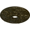 thumbnail image 3 of Ekena Millwork 18"OD x 3 1/2"ID x 1 3/8"P Norwich Ceiling Medallion (Fits Canopies up to 4 1/2"), Hand-Painted Green Gold, 3 of 6