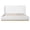 White Boucle Queen, variant on JUYG Queen Bouclé Winged Bed Frame with Enclosed Wood Base, White