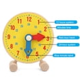thumbnail image 3 of Domqga Numbers Clock Model Toy Wooden Clock Learning Educational Kindergarten Toy for Children,Clock Model Toy,Children Clock Model Toy, 3 of 10