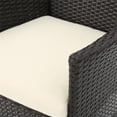thumbnail image 3 of Noble House Ava 3 Piece Outdoor Aluminum and Wicker Bistro Set in Copper, 3 of 34