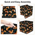 thumbnail image 4 of Squirrel Large Capacity Foldable Toy Box Storage Bin Storage Baskets with Handle 10.8"x10.5"x10.6, 4 of 6