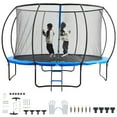 thumbnail image 1 of VEVOR Trampoline 12 Pieds, Trampoline 400 lbs avec Filet de Protection, Échelle et Poteau Courbé, Trampoline Robuste avec Tapis de Saut et Coussin de Ressort, Trampolines Récréatifs Extérieurs pour Enfants Adultes, 1 of 9