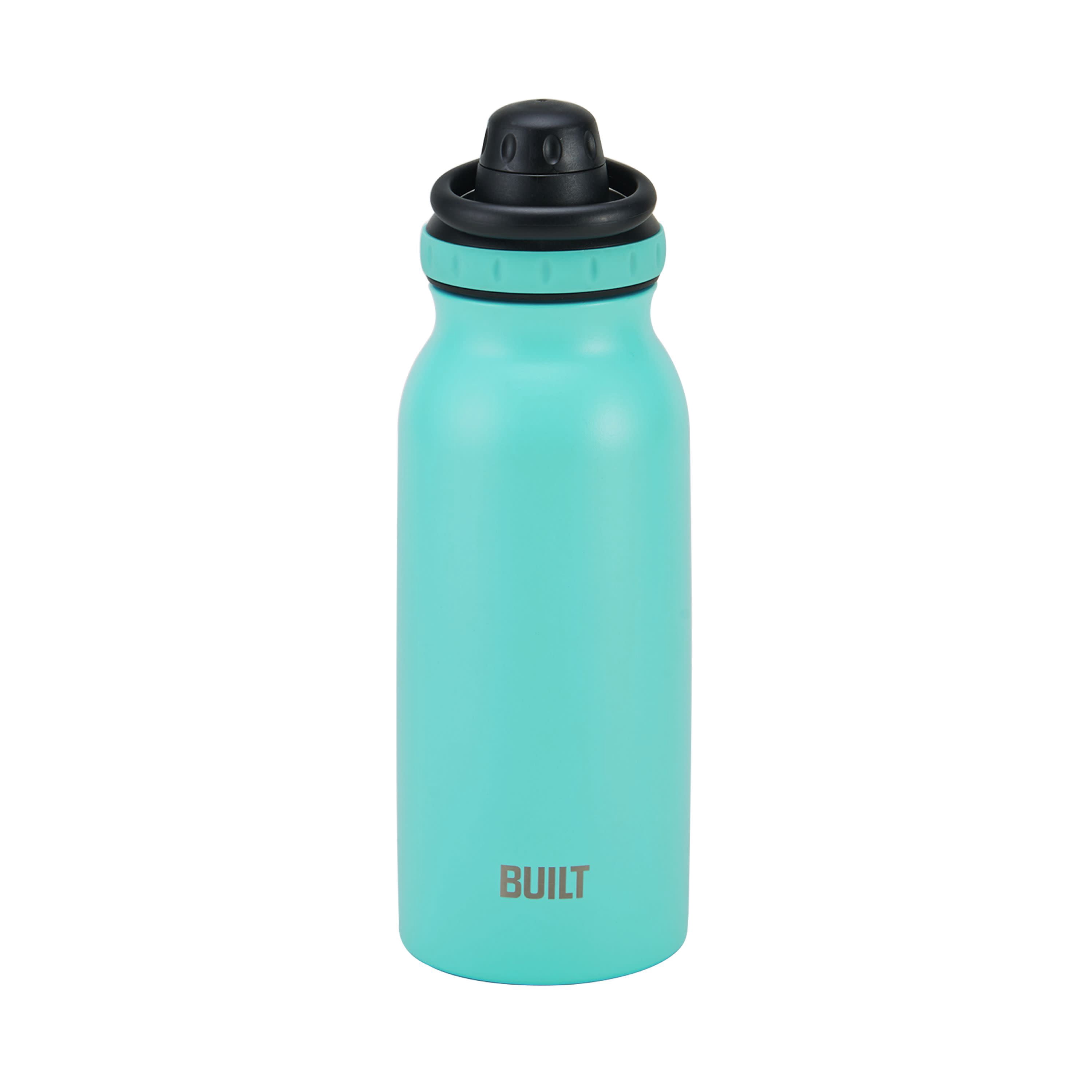 BUILT Prospect 32 oz Double-Wall Stainless Steel Insulated Water Bottle, Aqua