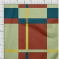 thumbnail image 1 of Soimoi Velvet Fabric Check Panel Printed Craft Fabric by The Yard 58 Inch Wide, 1 of 3