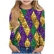 thumbnail image 2 of Blusas y camisas de manga larga con cuello redondo Camisas con estampados de manga larga Cuello redondo lindo Blusas casuales elegantes Ropa Camisas de cuello redondo Niña Top de poliéster, 2 of 5