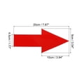 thumbnail image 2 of Uxcell Directional Arrow Sticker, 8" Arrow Removable Adhesive Decals for Wall Floor Marking, Red, 20Pack, 2 of 6