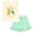 Ivory Mint Frozen, variant on Disney Minnie Mouse Baby Girls' Sleeveless 2-Piece Tank Top and Shorts Set Red Grey