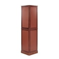 thumbnail image 6 of Corner Curio Dispaly Cabinet with Lights, Adjustable Tempered Glass Shelves, Mirrored Back, 6 of 11