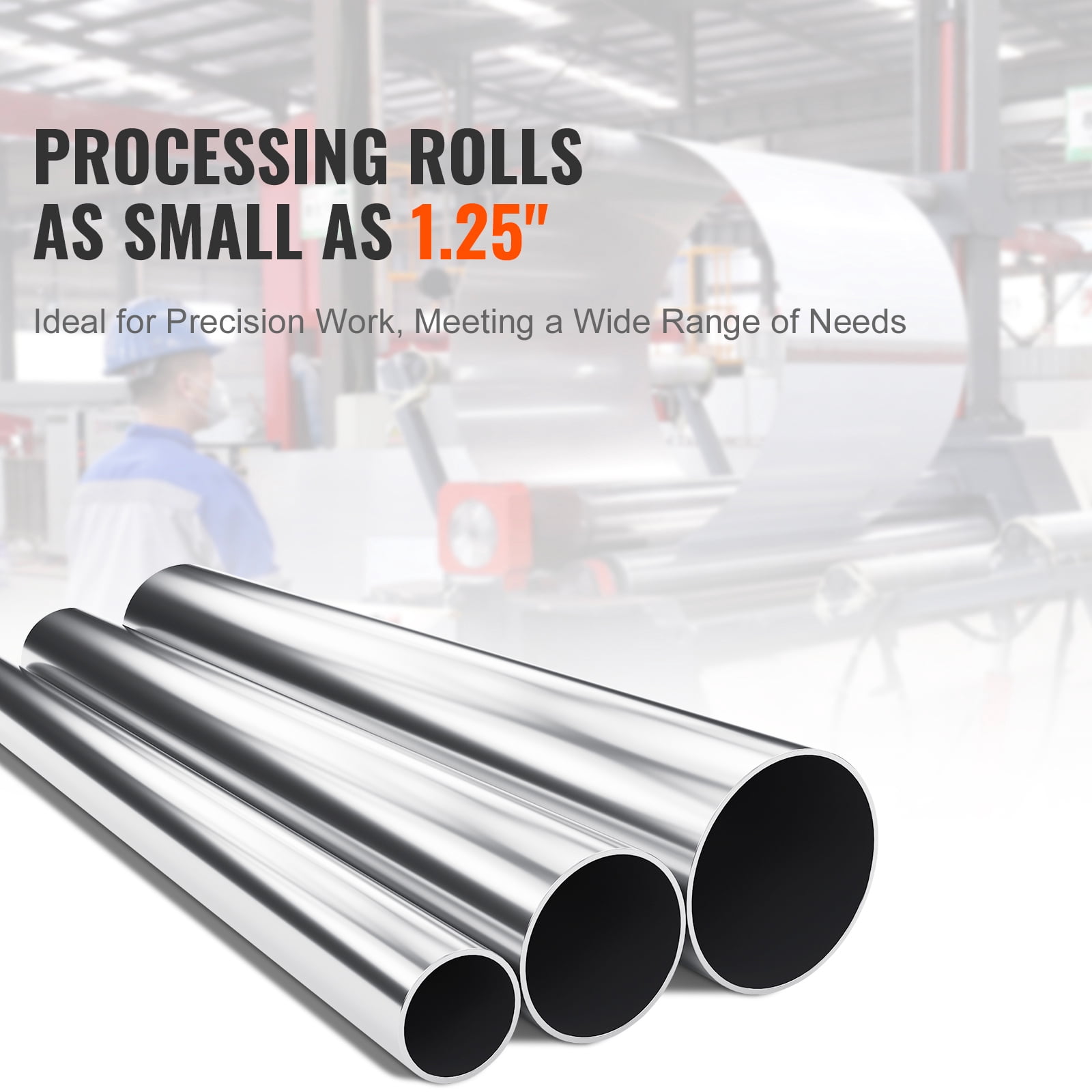 SKYSHALO Sheet Metal Roller, 12.6" Forming Width, 20 Gauge Steel Capacity, for Bending and Rolling Low Carbon Steel, Copper, and Aluminum Alloy Sheets, Includes 2 Removable Rollers