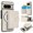White, variant on Allytechgroup Detachable Cards Holder Case for Google Pixel 8 Pro, RFID Blocking 2 In 1 Wallet PU Leather Case with Stand Compatible with Magsafe Shockproof Cover for Google Pixel 8 Pro, Black