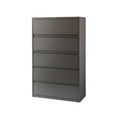 thumbnail image 2 of Hirsh 42 inch Wide 5 Drawer Metal Lateral File Cabinet for Home and Office, Holds Letter, Legal and A4 Hanging Folders, Medium Tone Brown, 2 of 6