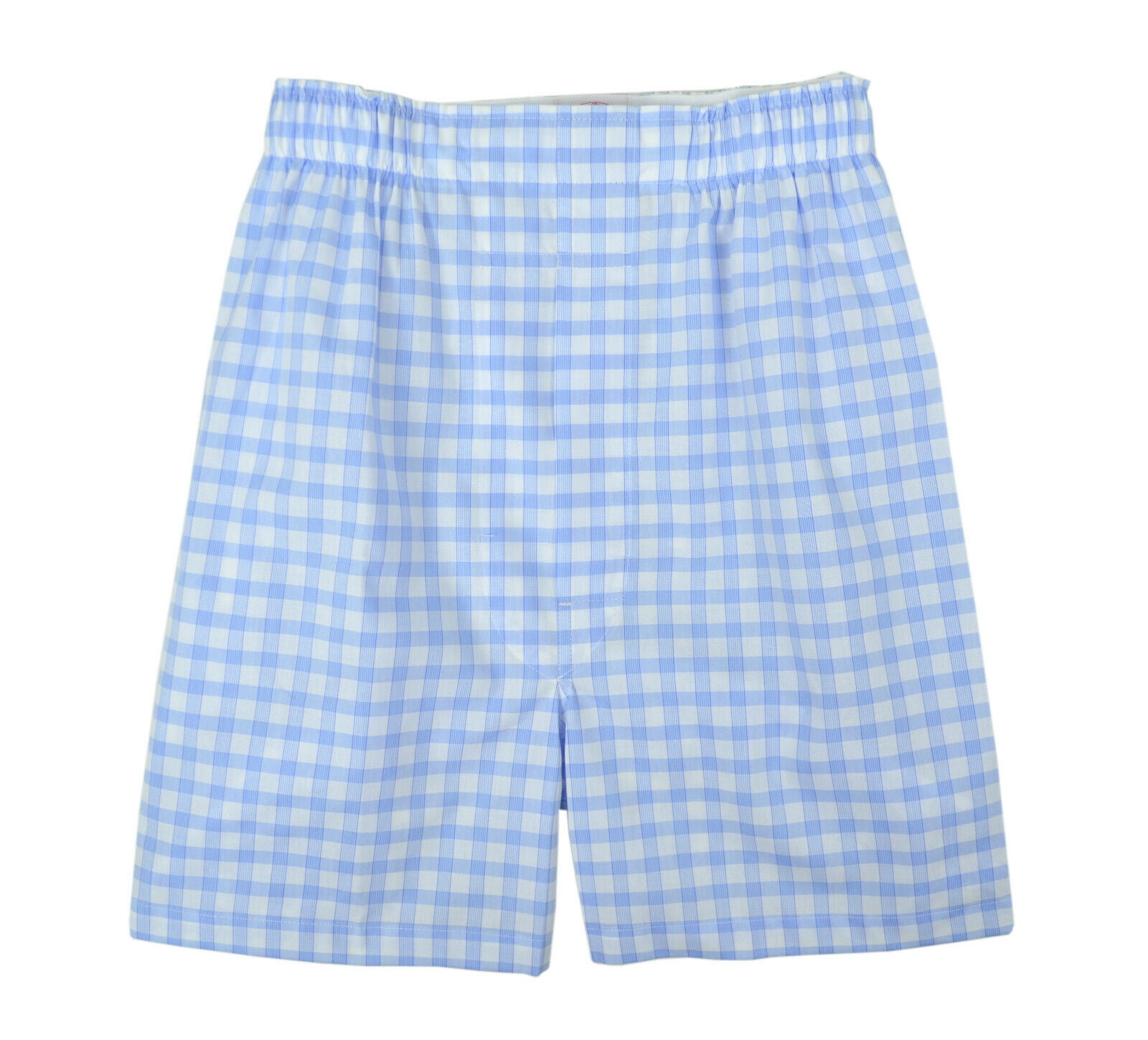 New Brooks Brothers Mens Light Blue White Check Regular Fit Boxers XL ...