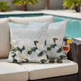 thumbnail image 5 of Outdoor Pillow Covers Pack of 2, Blossom Magnolia Flower Leaves Waterproof Throw Pillowcase Cushion Cases, Farm Retro Wood Grain Decorative Pillow Cover for Couch Sofa Home Bed Patio, 5 of 9