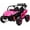 Rose Red, variant on 12V Electric 2-Seater Ride-On UTV with 2.4GHz Remote Control, Dual 40W Motors, 4-Wheel Drive, Forward/Reverse, PP Plastic Body, Rechargeable 12V 7Ah Battery, 110 lb Capacity,Black