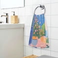 thumbnail image 3 of Yayeee 100% Cotton Hand Towels for Bathroom 16" x 28" Soft Absorbent Kitchen Towel, Blue Window, 3 of 7