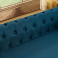 thumbnail image 4 of S-HOME Rectangular Dog Sofa Bed Dark Blue Linen Fabric Elevated Design Comfortable Large Pet Bed For Pets, 4 of 8