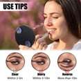thumbnail image 2 of QualitChoice Convenient And Practical Stick On Shower Mirror For Men Magnifying Mirror With Suction Cup Versatile Black+Tweezers, 2 of 6