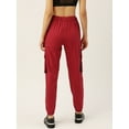 thumbnail image 3 of DressBerry - By Myntra Women Red Regular Fit Track Pants Solid Pure Cotton Ready to Wear Cargos Joggers With Elasticated Waistband And Drawstring Closure, 3 of 8