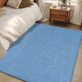 thumbnail image 5 of Rectangle Area Rug 3x5ft,Blue Vintage Linen Washable Carpet Non-Slip Runner Accent Rugs Indoor Floor Mat for Bedroom Living Room Decor,Minimalist Style, 5 of 9