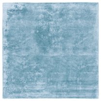 SAFAVIEH Himalaya Fleur Solid Area Rug, Blue, 6' x 6' Square