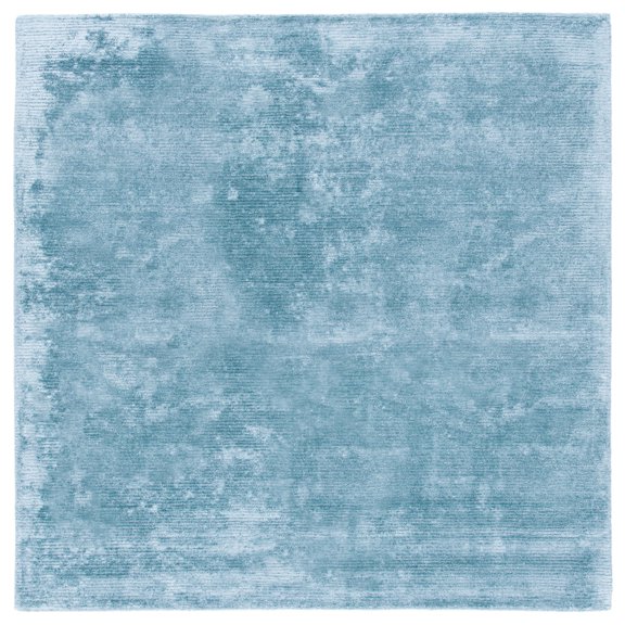 SAFAVIEH Himalaya Fleur Solid Area Rug, Blue, 6' x 6' Square
