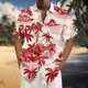 thumbnail image 3 of Camisas De Sport Para Hombre Camisa para hombre Camisa de playa de manga corta holgada informal (Pink, XXL), 3 of 4