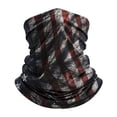 thumbnail image 6 of AWASD Star Stripe Print Neck Gaiter Face Mask for Men Women - Summer Cooling Neck Gaiter Sun Protection Breathable Headwear Trendy Fishing Neck Gaiter Patriotic Face Cover (Color Black One Size), 6 of 6