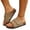01-Khaki, variant on Sandals Women,Women's Round Toe Velcro Strap Casual Slide Sandals,Beige,37
