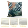 thumbnail image 4 of PRATYUS  Nautical Coastal Throw Pillow Covers Beach Themed Ocean Coral Starfish Decorative Pillow Cases Outdoor Farmhouse Cushion Covers for Sofa Car Chair Living Room Home Decor White, 4 of 5