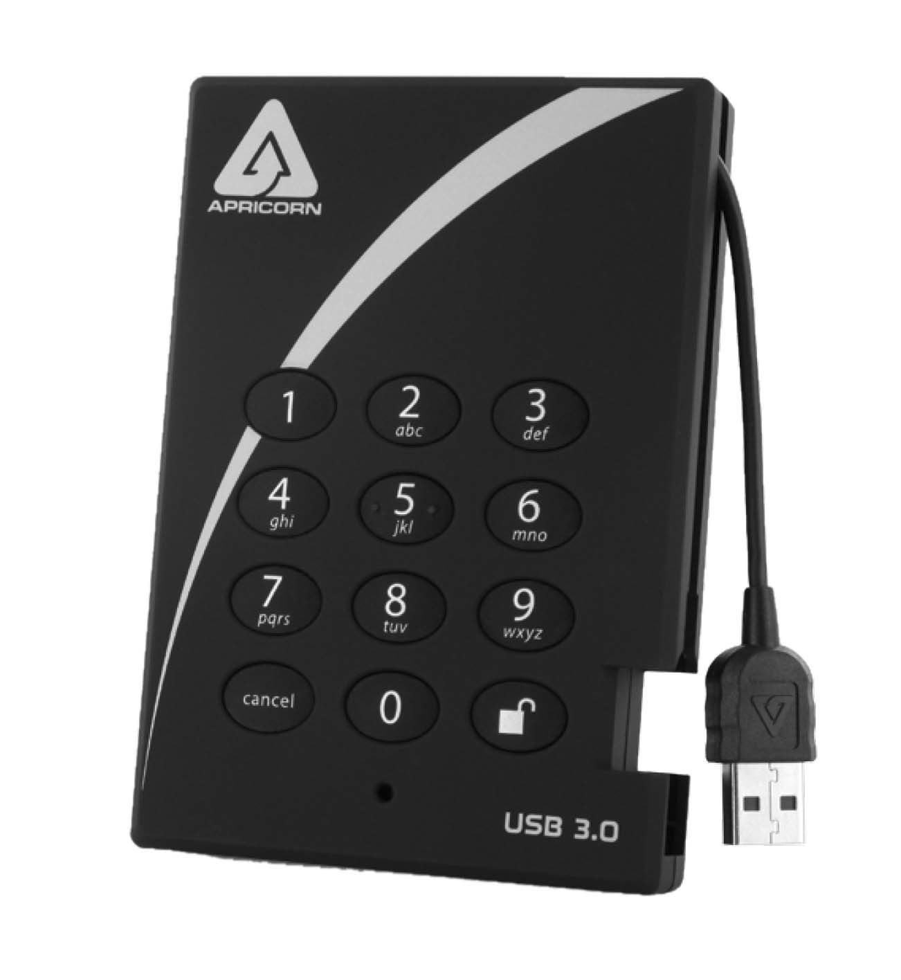 512GB PADLOCK SECURE SSD USB 3.0 256BIT AES/XLS ENCRYPT HDD TAA