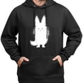 thumbnail image 3 of Sudadera Lindo Gato Blanco y Peludo Estampado Cómoda, 3 of 5