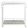 thumbnail image 4 of Safavieh Dawson 2 Tier Modern Glam Rectangle Bar Cart with Casters, 4 of 10