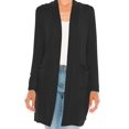 thumbnail image 4 of Women's Casual Open Front Long Sleeves Loose Fit Side Pockets Cardigan, 4 of 6