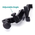 thumbnail image 5 of Superior Car Headrest Mount Tablet Holder Rotating Cradle Back Seat Dock Strong Grip [Black] LGX for Samsung Galaxy Tab S2 9.7 TabPRO 10.1 SM-T520 12.2 8.4, View, Google Nexus 10 - Sony Xperia XA1 XZs, 5 of 6