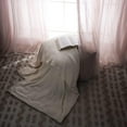 thumbnail image 2 of Quality Home Shiny Chenille Throw Blanket-80" White, 2 of 5