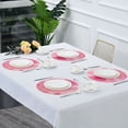 thumbnail image 7 of IAUYY Set of 6 Round Placemats for Dining Tables Heat-Resistant and Wear-Resistant DIY Printing Design Table Placemats，Applicable for Christmas Romantic Wallpaper, 7 of 7