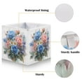 thumbnail image 3 of Foldable Fabric Storage Bin Home Cubes Clothing Organizer Bins Large Collapsible Box Basket for Home Organizer Blue-pink Roses and Daisies, 3 of 7