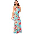 thumbnail image 4 of Leutsin Robe d'Été Décontractée pour Femme Grande Taille, Robe Longue Aguichant Sans Manches pour Femme, Cocktail, Soirée, Fête, Fluide, Dos Nu, 4 of 8