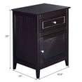 thumbnail image 2 of Costway End Table Nightstand  Living Room Furniture Espresso Beechwood, 2 of 10
