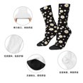 thumbnail image 5 of Honeii Daisy Print Adult Socks,Crew Socks,Casual Calf Socks,Daily Wear Socks for Men & Women, Perfect for Sports, Casual and Everyday Use, 5 of 6