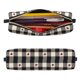 thumbnail image 2 of Balery Black Plaid Heart Estuche de Lápices de Cuero Impreso, Estuche para Suministros de Arte, Estuche de Lápices con Cremallera, Estuche de Almacenamiento de Papelería, 2 of 7