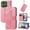 Pink, variant on Butterfly Embossed Wallet Case for Motorola Moto G 5G 2025 / 2026, PU Leather Flip Cover with Card Holder, Kickstand & Lanyard, Shockproof,,Black