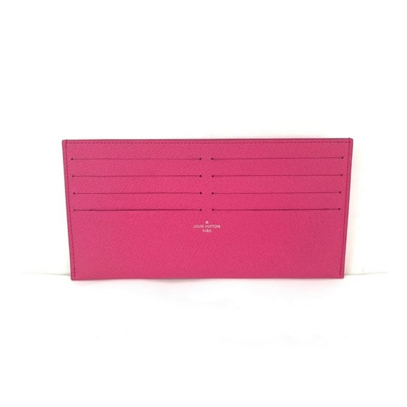 Pre-Owned Louis Vuitton 8 Credit Card Insert Pink Leather wallet from Felicie