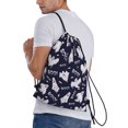 thumbnail image 3 of Drawstring Backpack - spooky halloween Splash Proof Small Drawstring Gym Bag for Women Men, Cinch Sports String Bag Backpack for Travel Swimming Beach, 3 of 8
