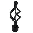 thumbnail image 1 of Remaches de poste de cortina 1 pieza retro barra varilla polo finials termina cabezas 28mm estilo c negro C Style Black Magideal Remaches de poste de cortina, 1 of 7