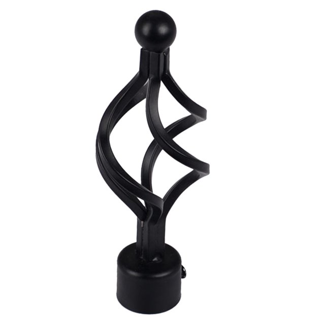 Remaches de poste de cortina 1 pieza retro barra varilla polo finials termina cabezas 28mm estilo c negro C Style Black Magideal Remaches de poste de cortina